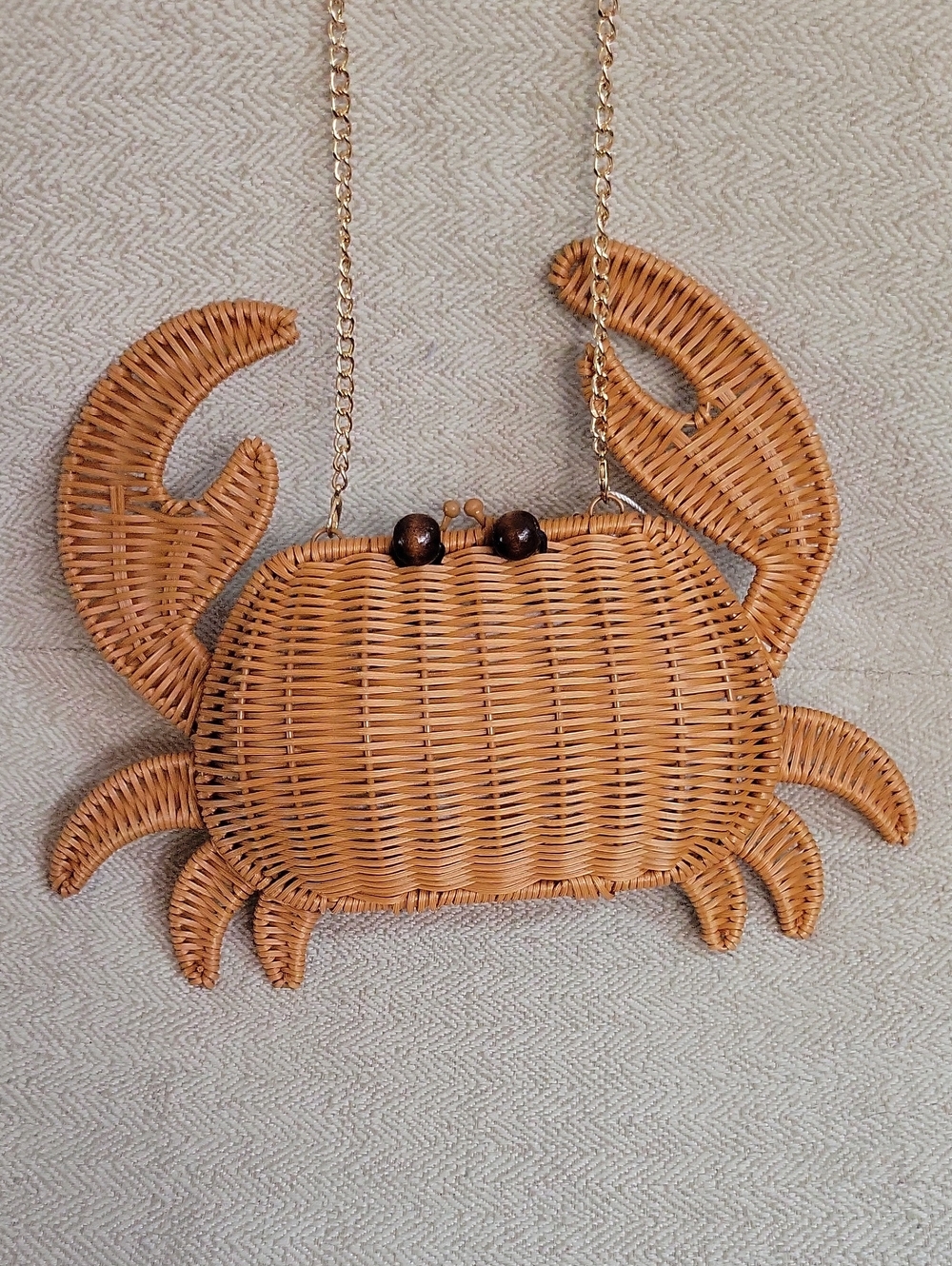 TOMMY BAHAMA Crab Wicker Crossbody Clutch Bag, Viral, Hard To Find - Picture 3 of 9